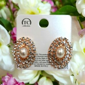 3 For $15 Vintage Style Gold Post Earrings NEW